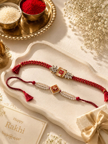 Niska Ethnic Rakhi Collection Set of 2