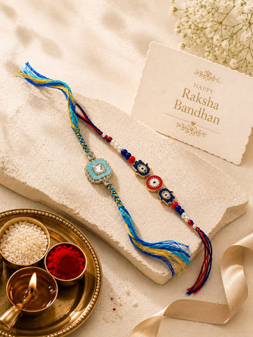 Niska Handcrafted Festive Rakhi Pair