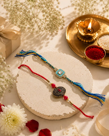 Niska Classic Pearl Rakhi Combo
