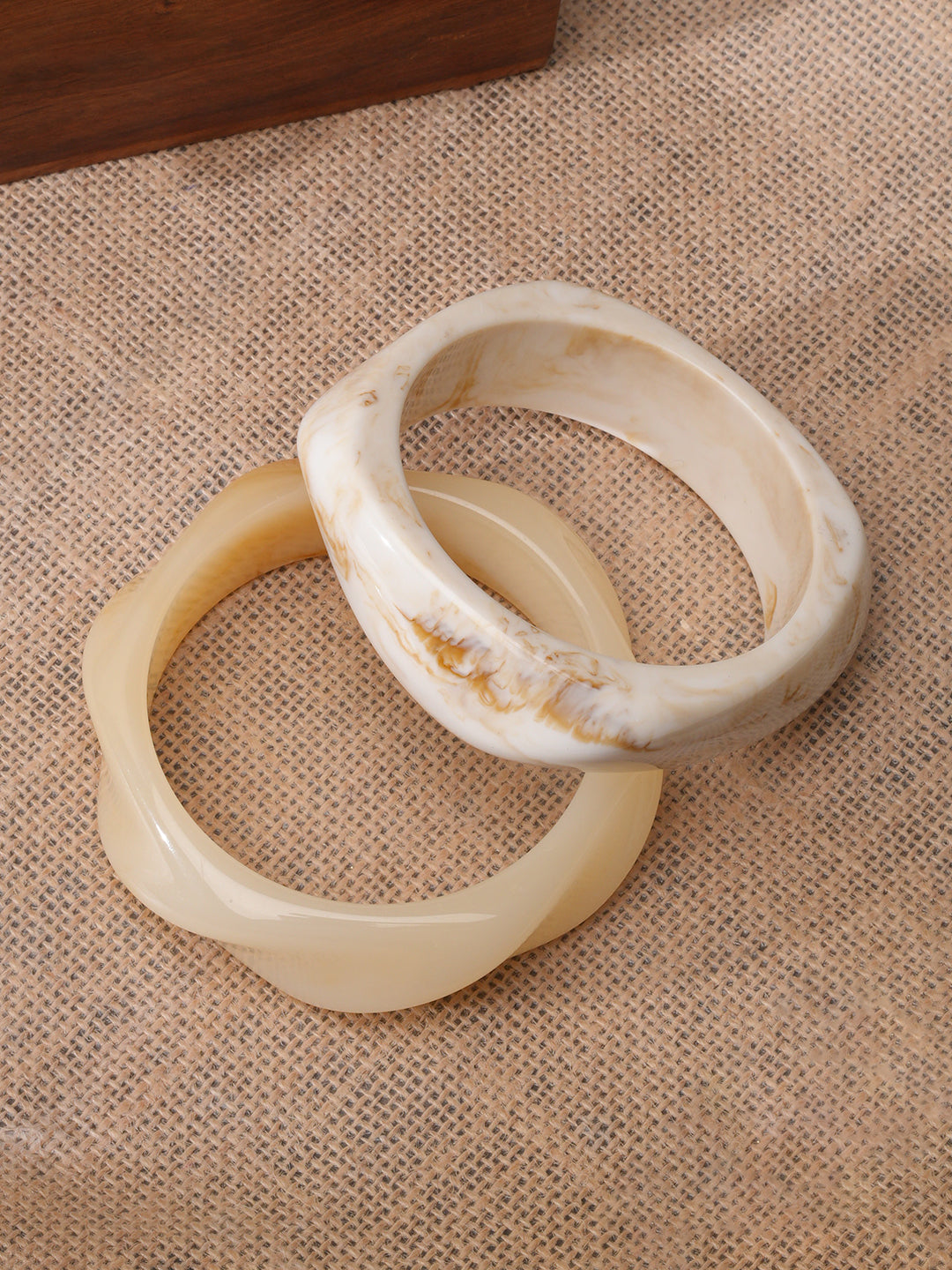 Aurora Resin Bangle Set of Two