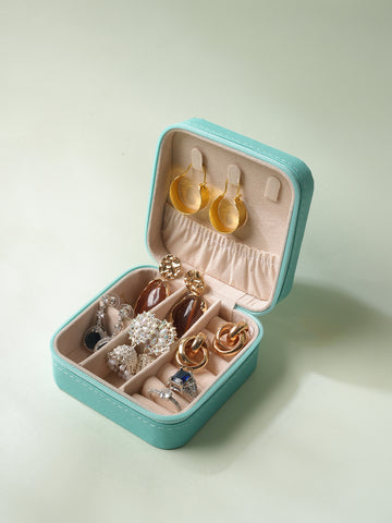 Green Textured Jewellery Organiser
