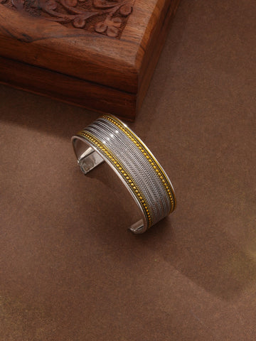 Niska Silver Oxidized Bracelet Cuff