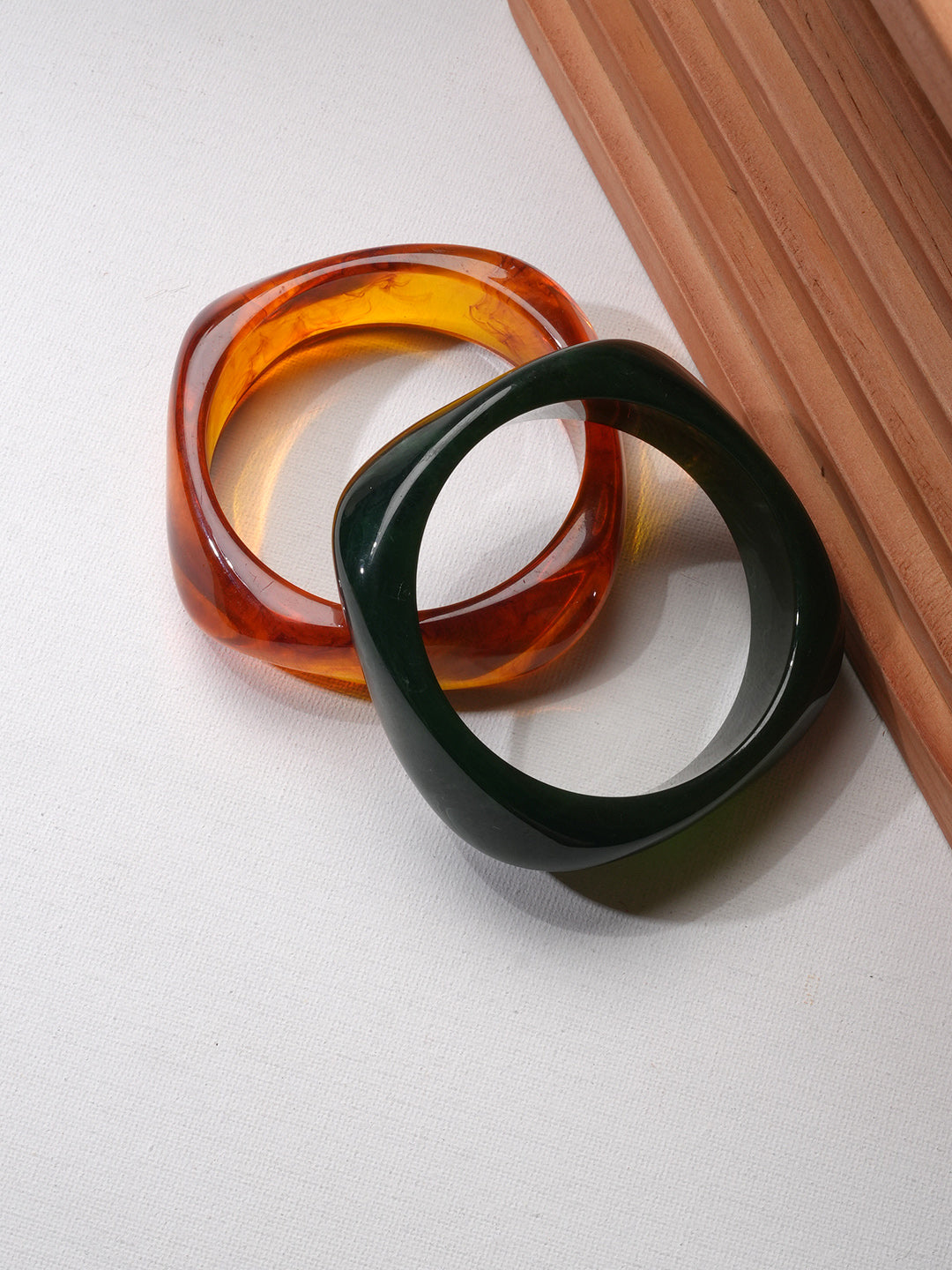 Ivory & Ember Resin Bangles