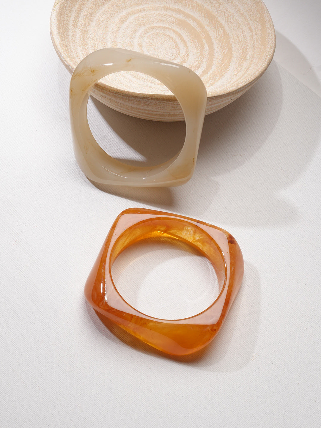 Ivory & Ember Resin Bangles