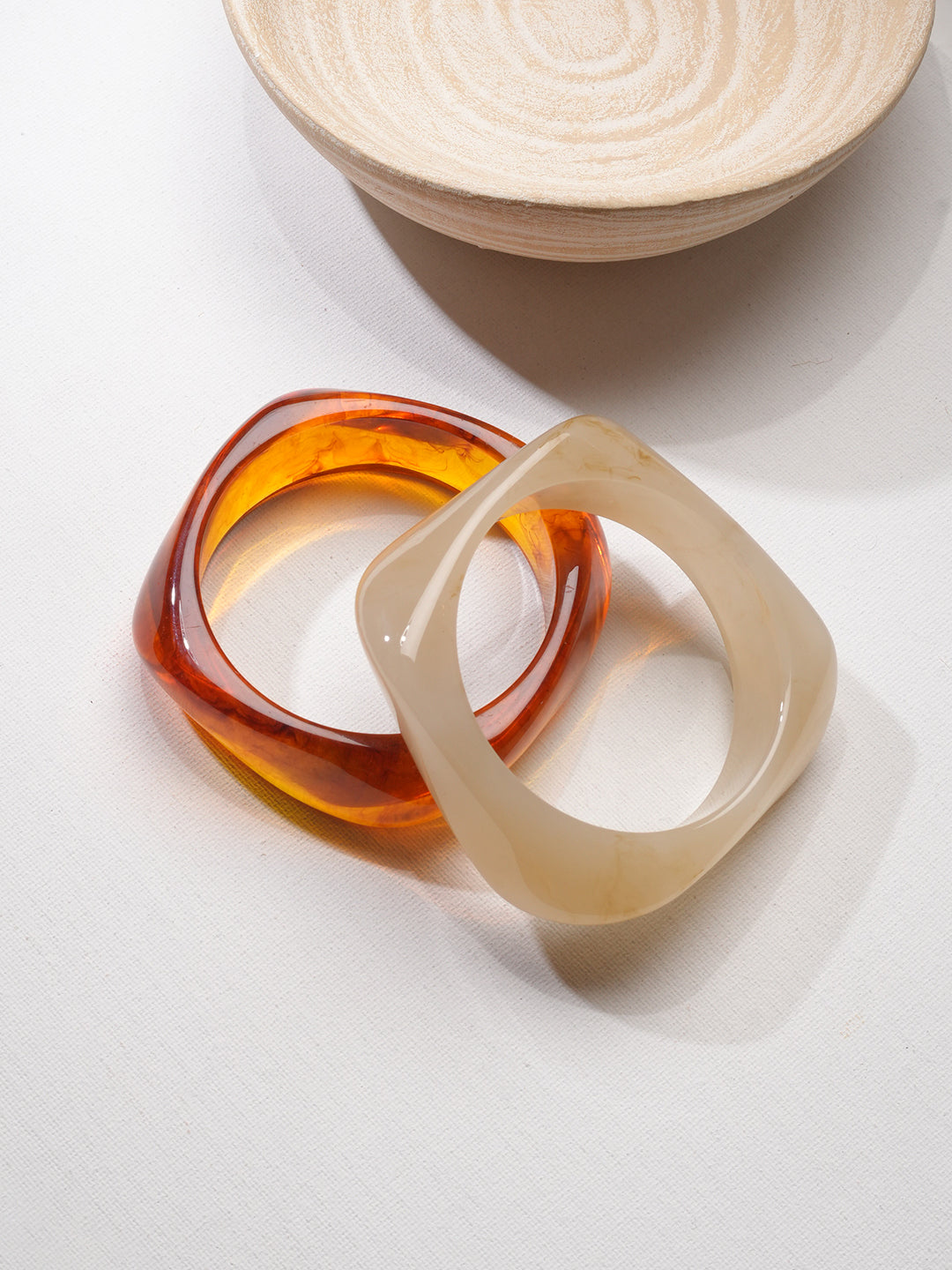 Ivory & Ember Resin Bangles