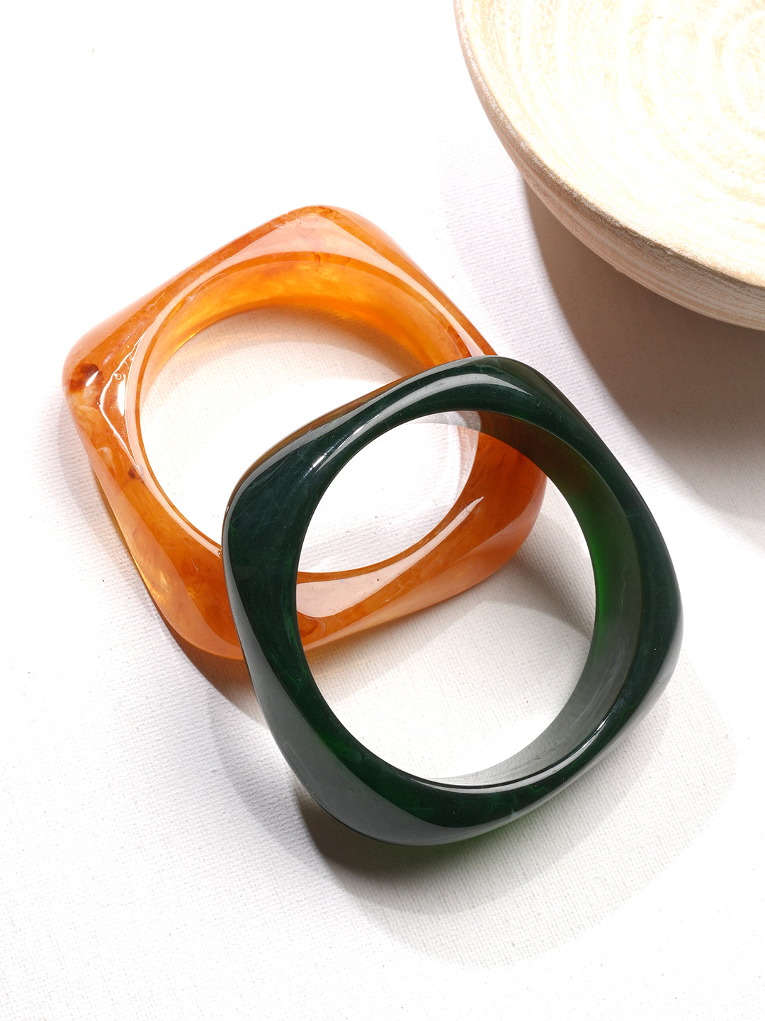 Ivory & Ember Resin Bangles