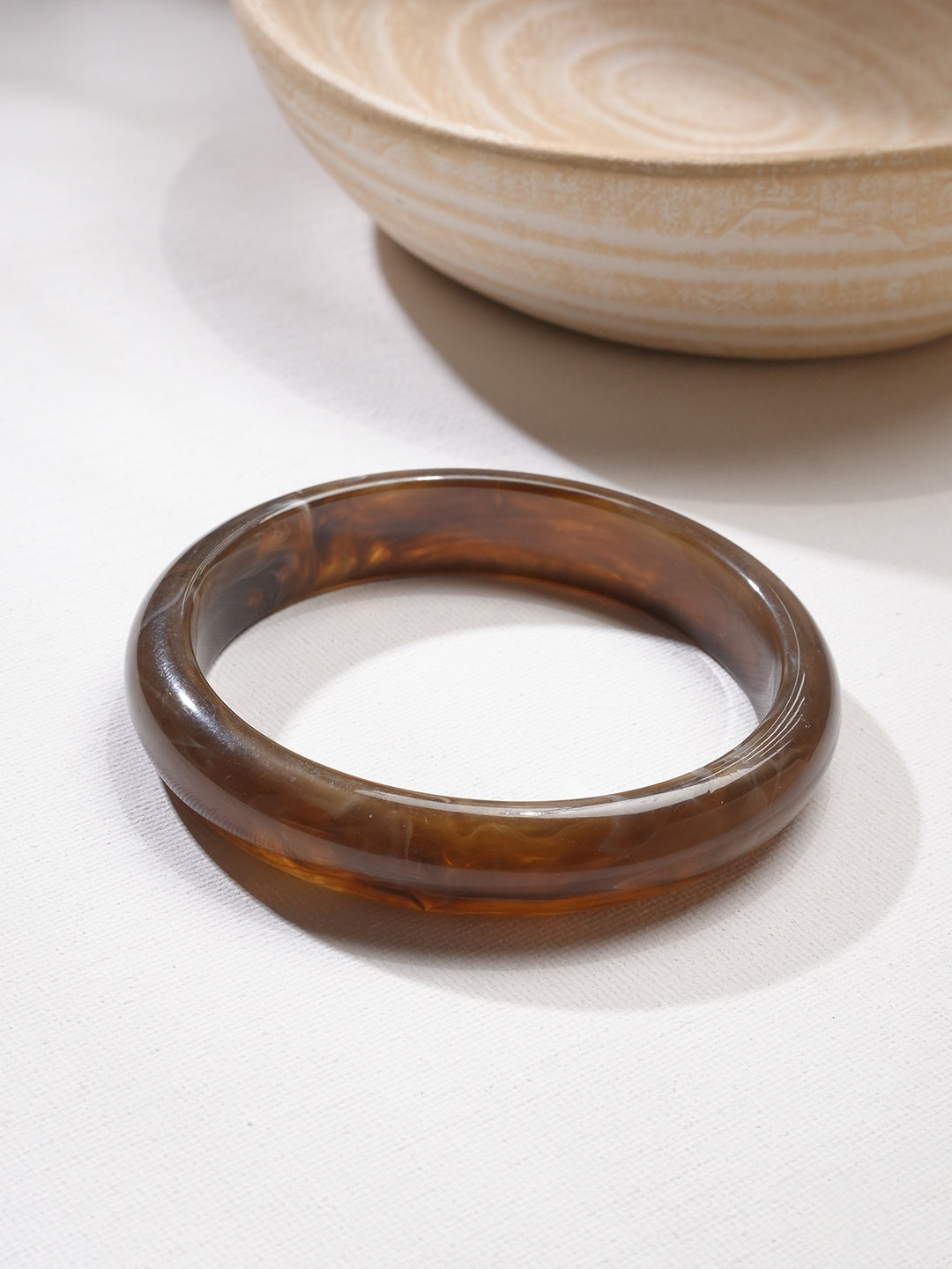 Brown Amber Resin Bangle