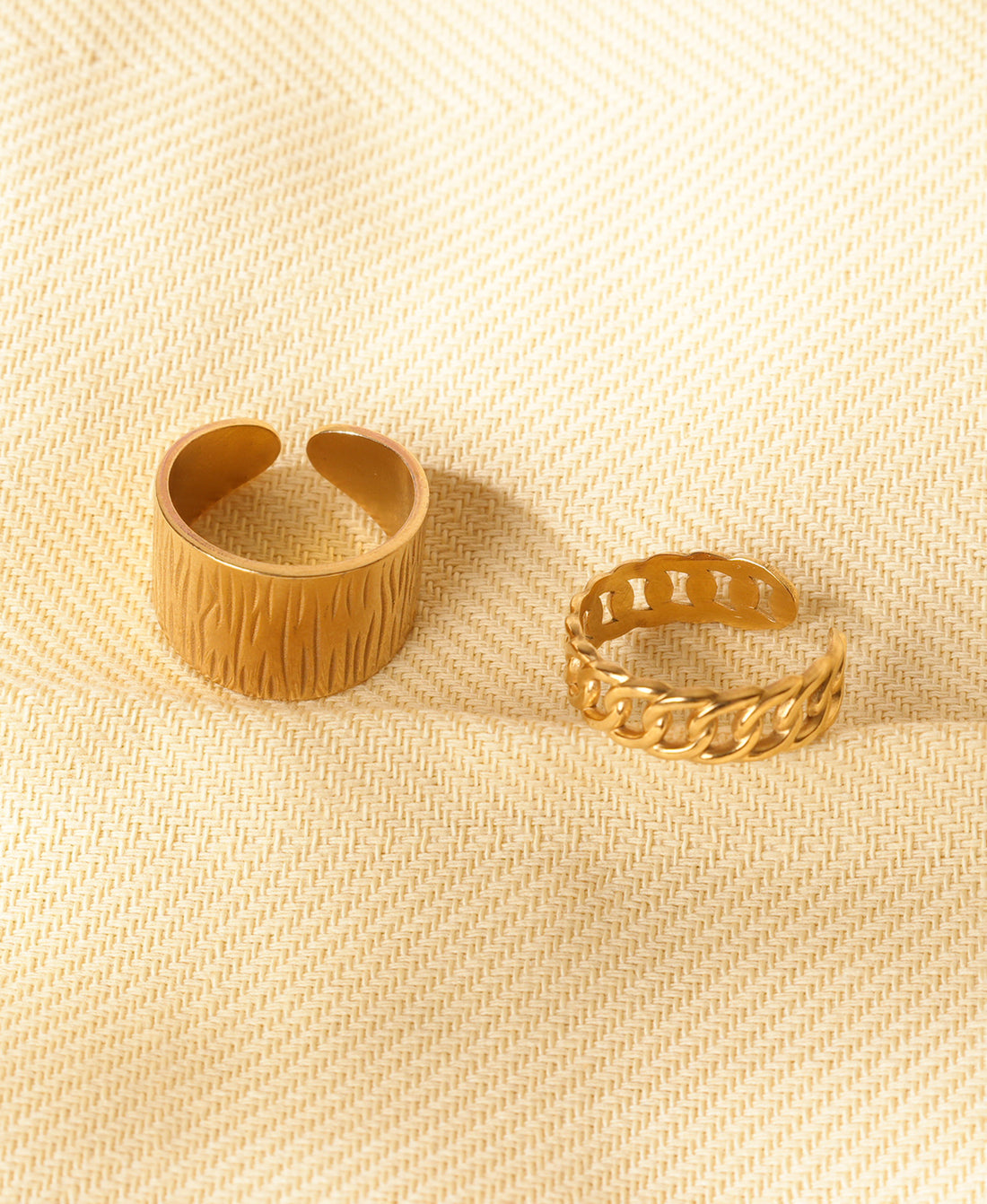 Niska Anti-Tarnish Ring Duo