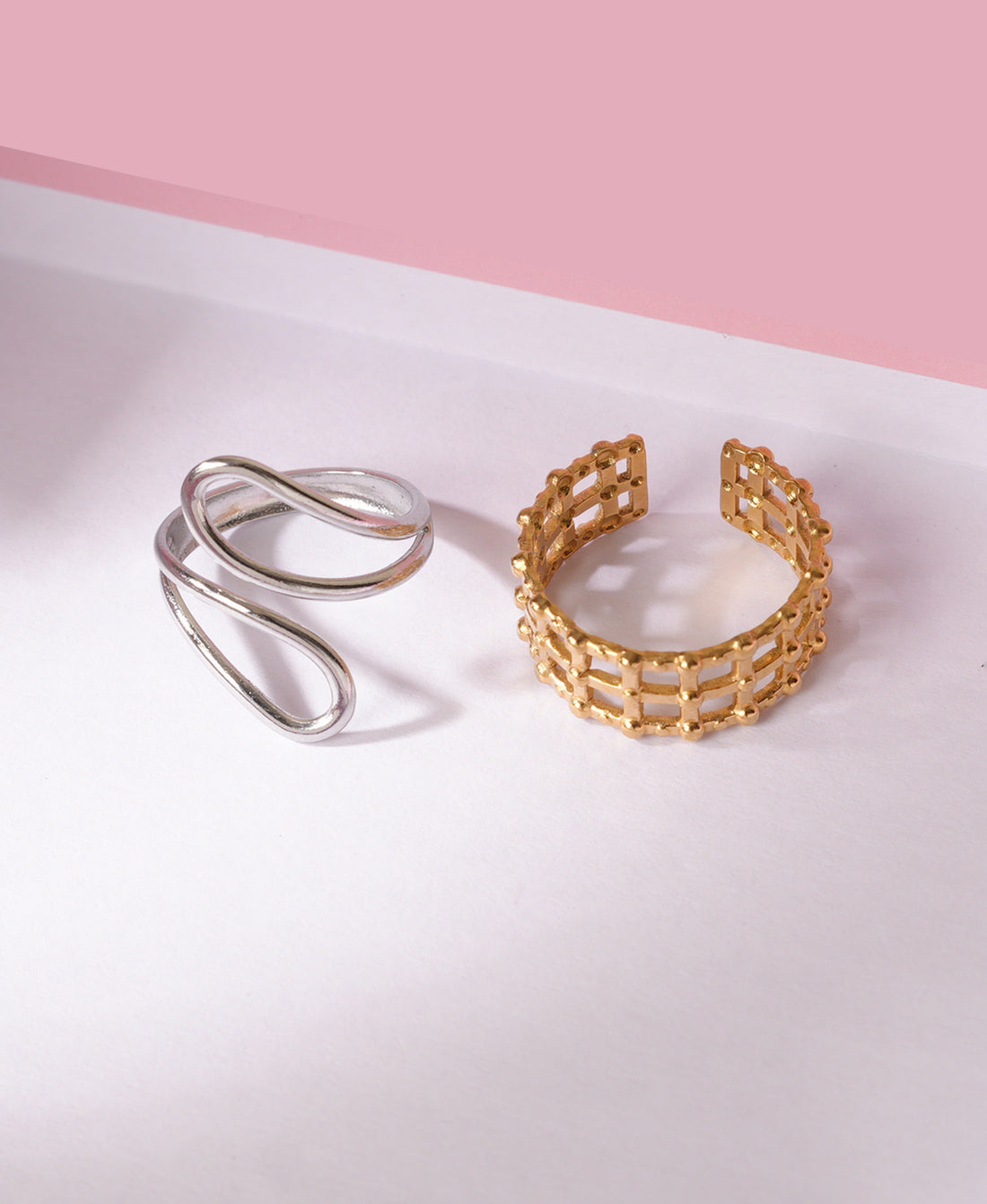 Niska No-Tarnish Twin Rings