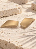 Niska gold-tone geometric statement earrings