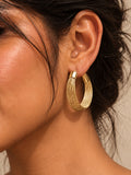 Niska gold tone multi-strand hoop earrings, view 1