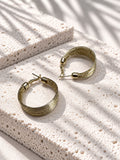 Niska gold tone multi-strand hoop earrings, view 5