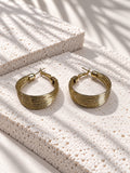 Niska gold tone multi-strand hoop earrings, view 6