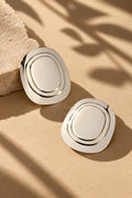 Concentric oval statement earrings alternate product angle