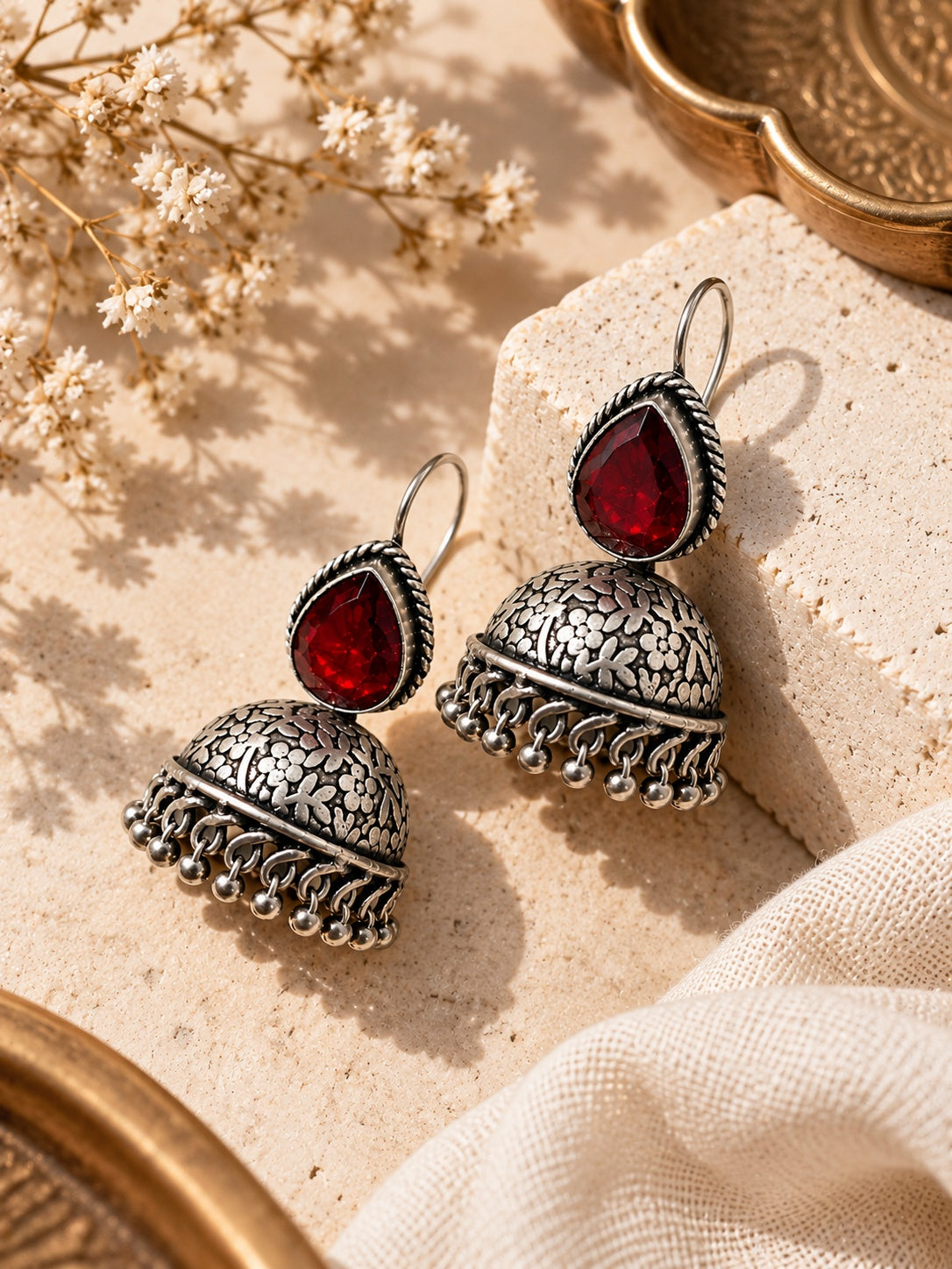 Monalisa oxidized jhumka alternate angle