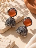 ER26N10341 Monalisa oxidized jhumka