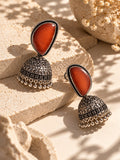 Niska Monalisa Stone Silver replica jhumka earrings product view