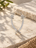 NISKA AD stone silver replica earrings close-up
