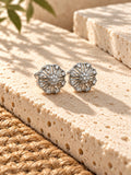 Niska AD Stone Silver Replica Sunburst Stud Earrings ER26N20043 – product view 2