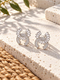AD Stone Silver replica Fan Earrings — view 2