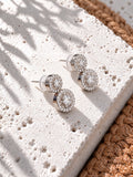 Niska Silver Replica AD Stone double-circle earrings - view 8