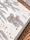 Niska Silver Replica AD Stone double-circle earrings - view 9