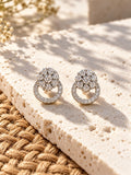 Niska AD Stone Silver Replica floral earrings product view 1