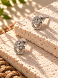 Niska AD Stone Silver Replica floral earrings product view 5
