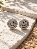 Niska Silver Replica AD Stone Spiral Stud Earrings ER26N20086 view 5