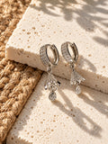 Niska Silver replica AD Stone hoop earrings – product view 2