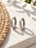 Niska AD Stone Silver Replica Hoop Earrings ER26N20107 – view 4