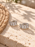 Niska Silver replica AD Stone hoop earrings – product and model view