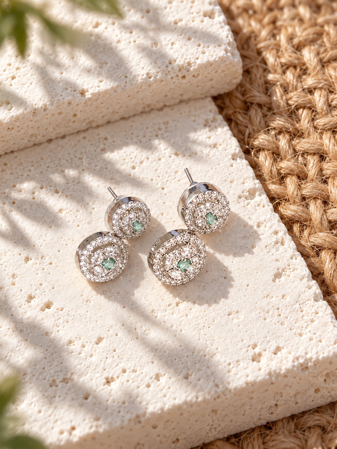 Niska AD Stone Silver Replica Drop Earrings ER26N20117 – view 9
