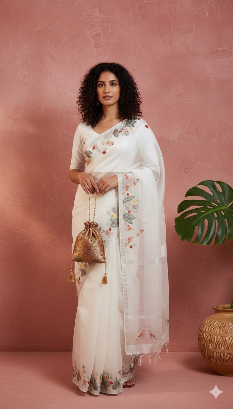 The Petal Whisper Saree