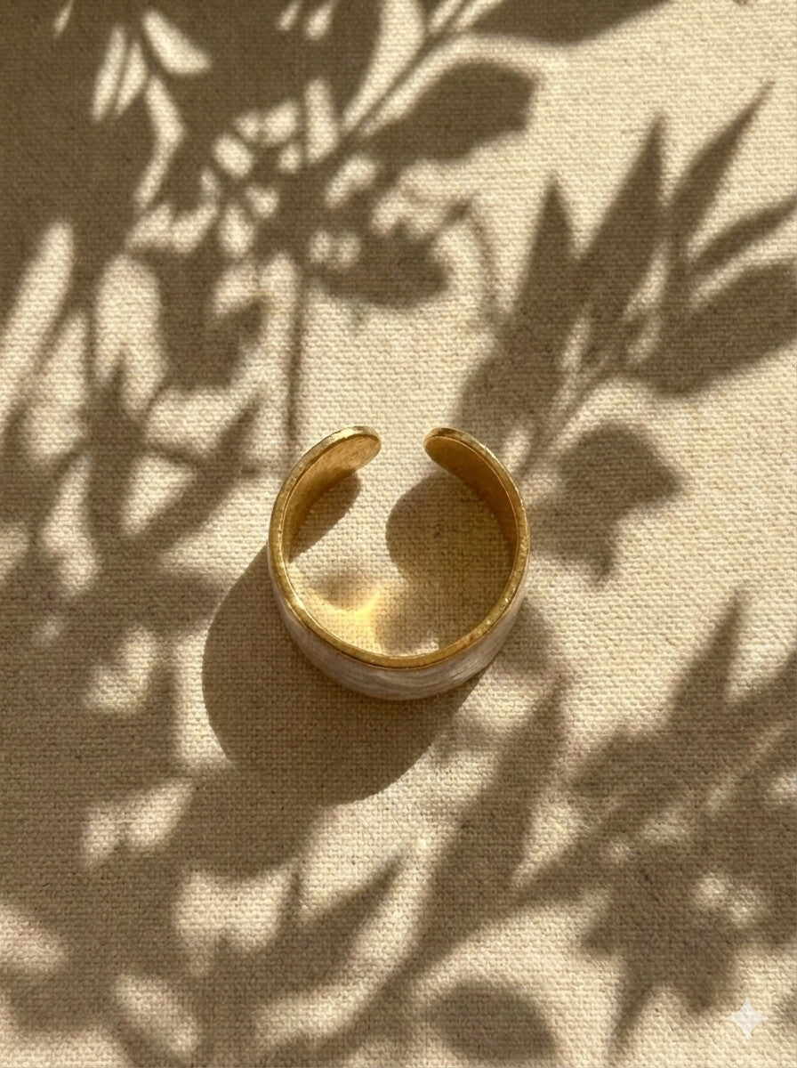 Niska Serene Duo-Tone Anti Tarnish Layer Ring