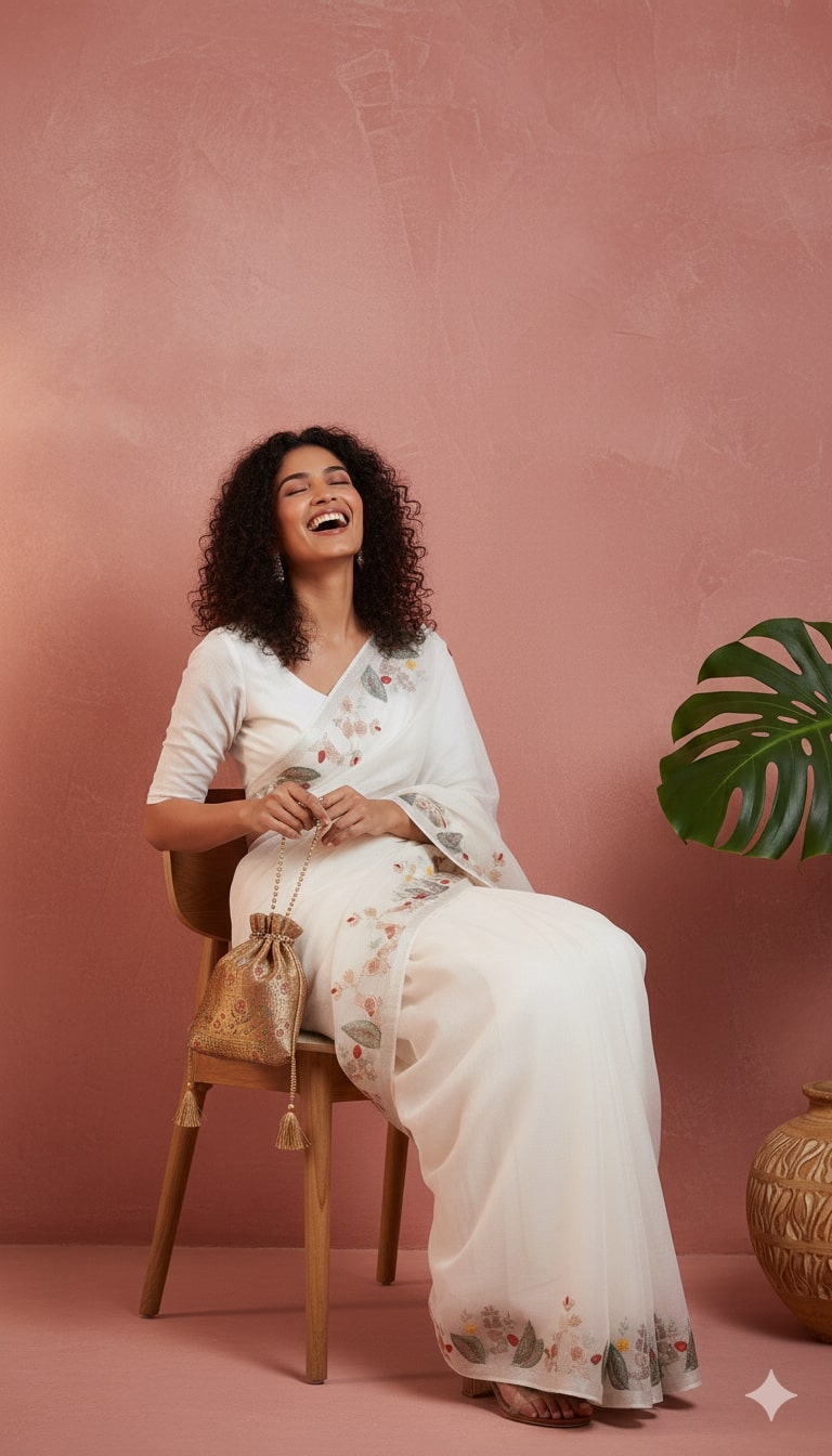 The Petal Whisper Saree