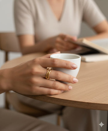 Niska Statement Adjustable Brass Ring (Anti Tarnish) (Copy)