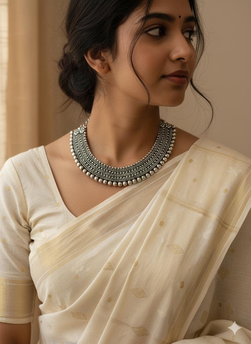 Ziya Silver Necklace