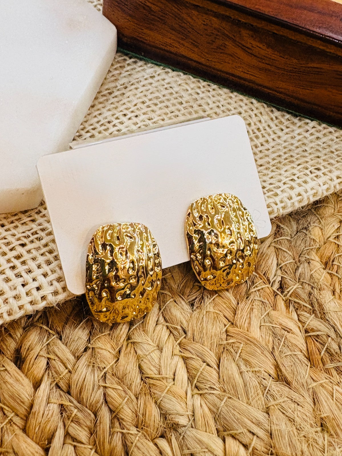 Gold Plated Anti Tarnish Dangle Earrings
