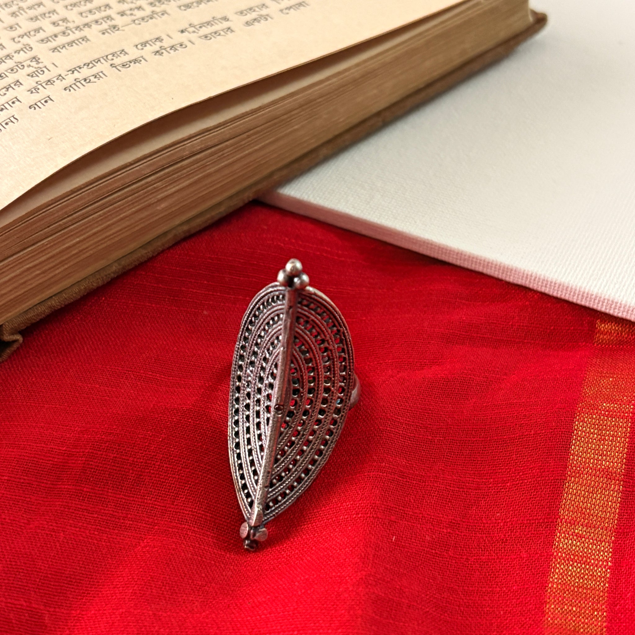 Dhanya Silver Oxidised Ring