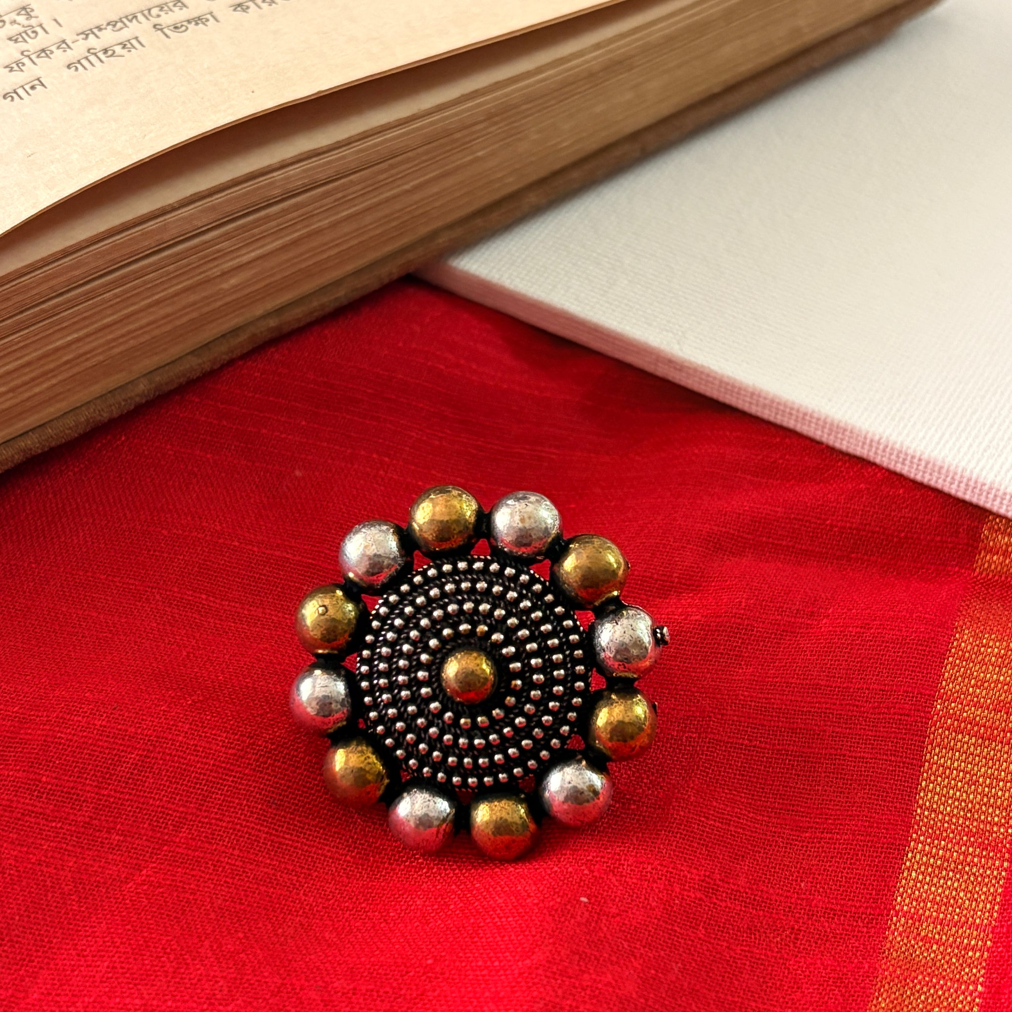 Pallavi Silver Filigree Ring