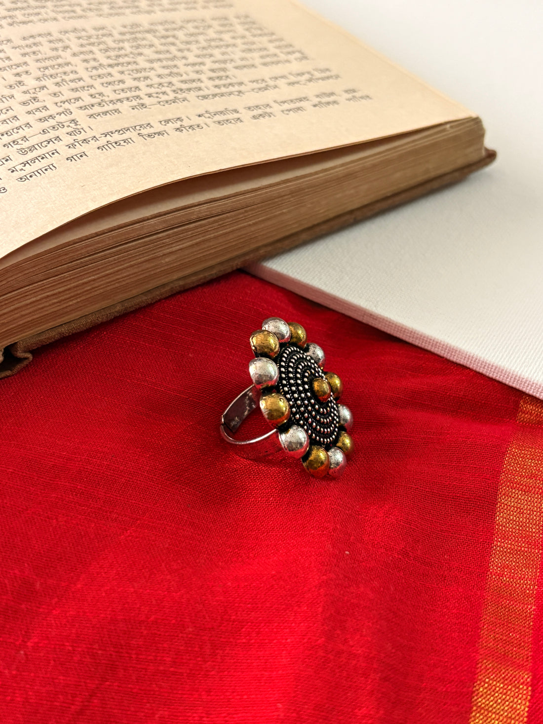 Pallavi Silver Filigree Ring