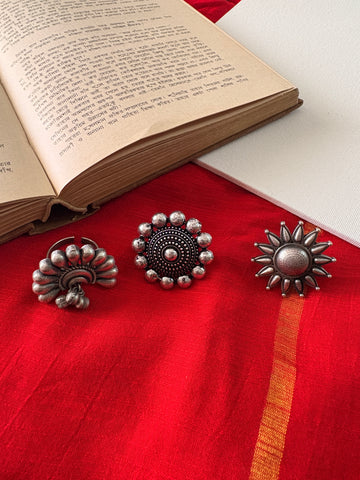 Diya Twist Ring Set of Three
