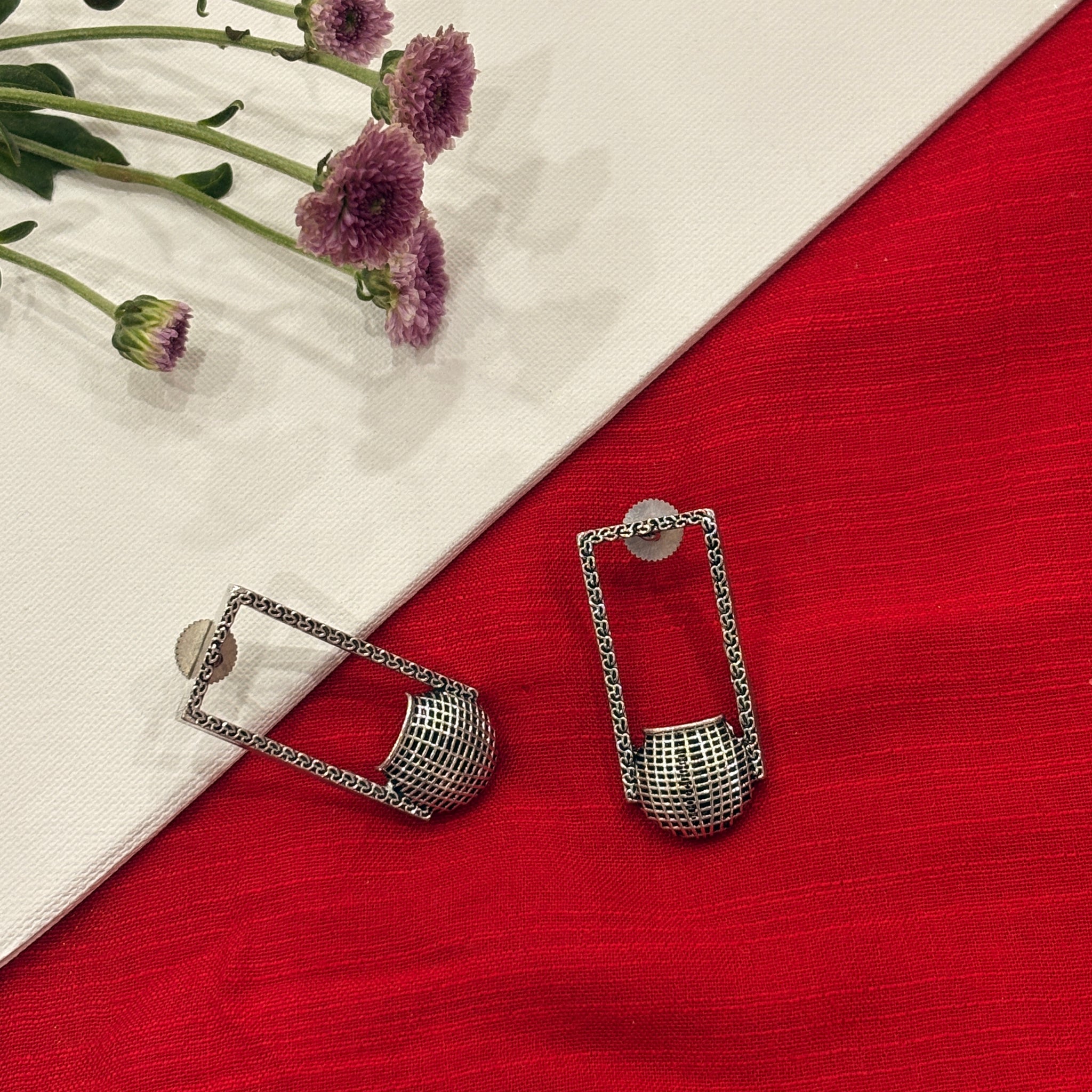 Gleam Silver Earrings