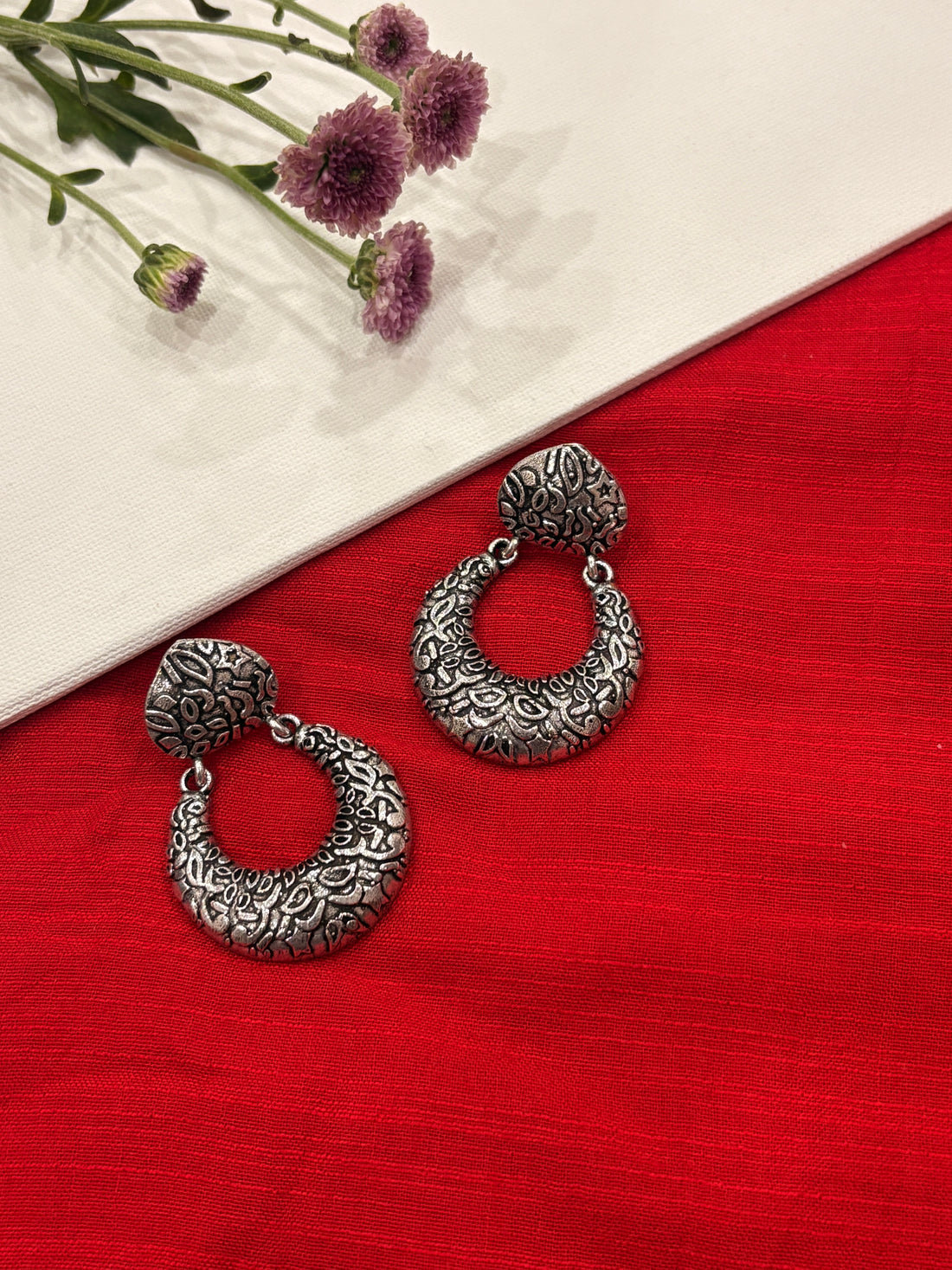 Dusk Silver Earrings
