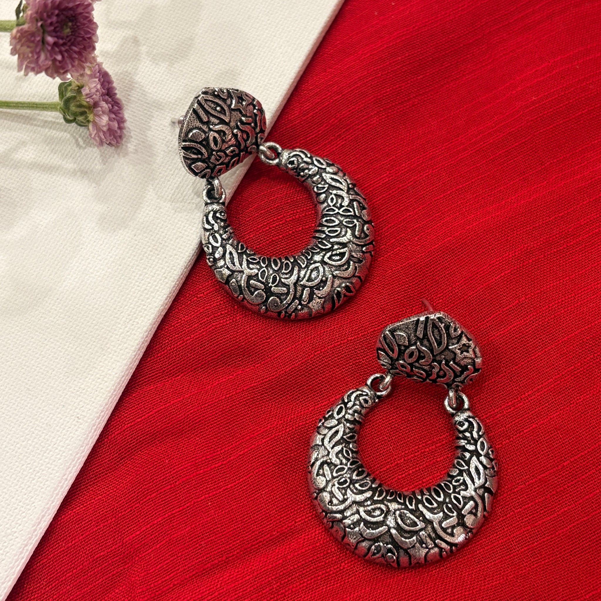 Dusk Silver Earrings