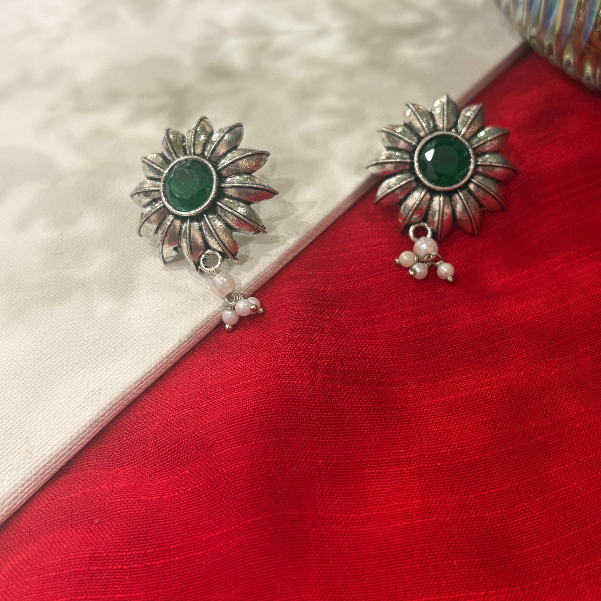 Velvet Dusk Silver Earrings