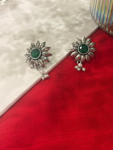 Velvet Dusk Silver Earrings