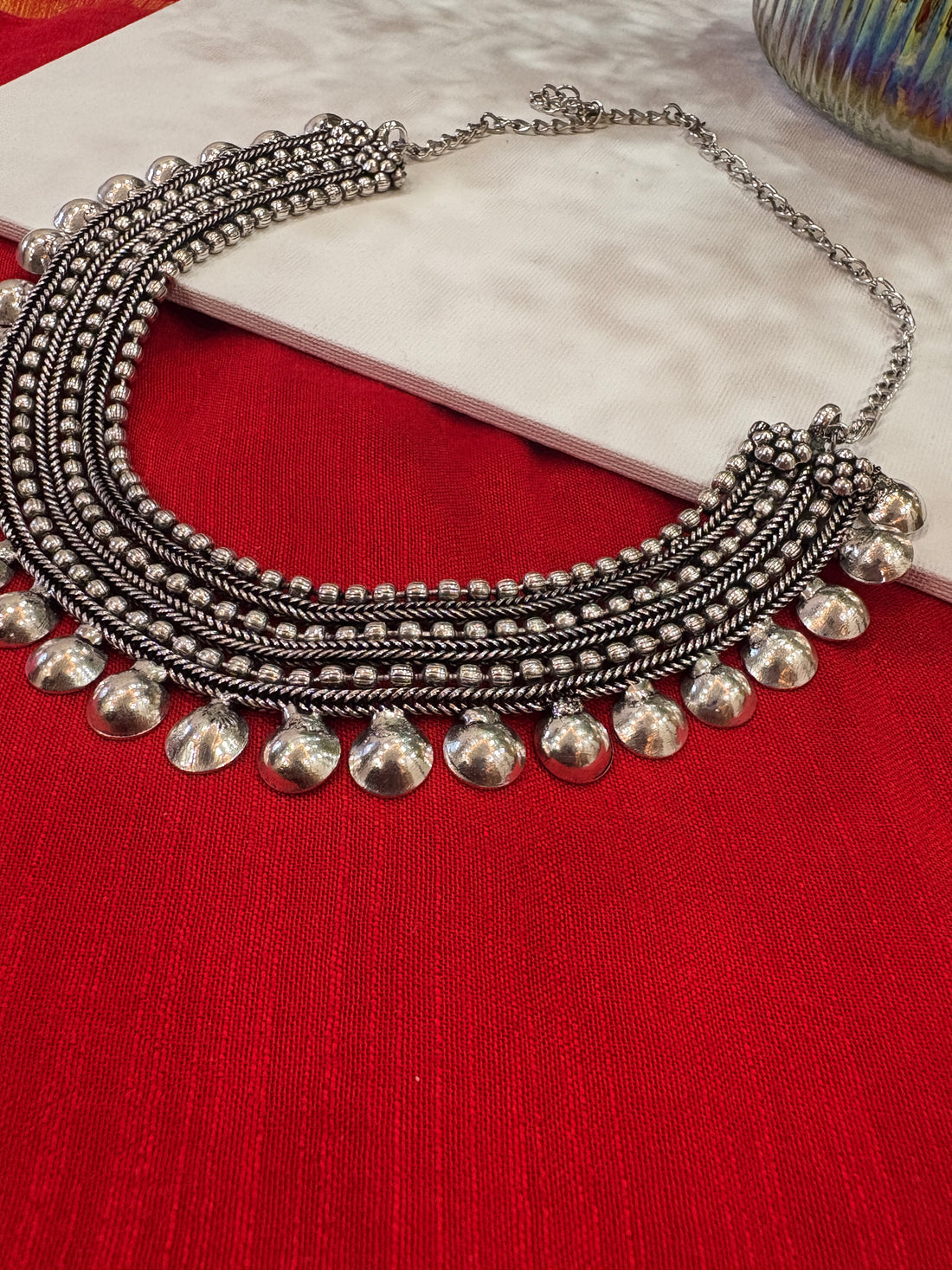 Arya Silver Necklace