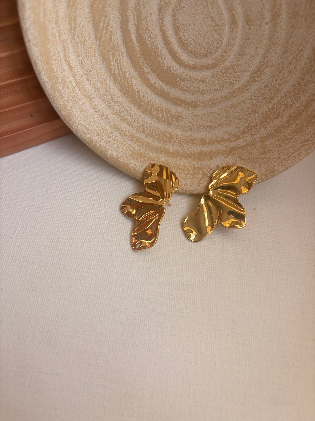 Niska Statement Earrings 18k Gold Plated Anti Tarnish